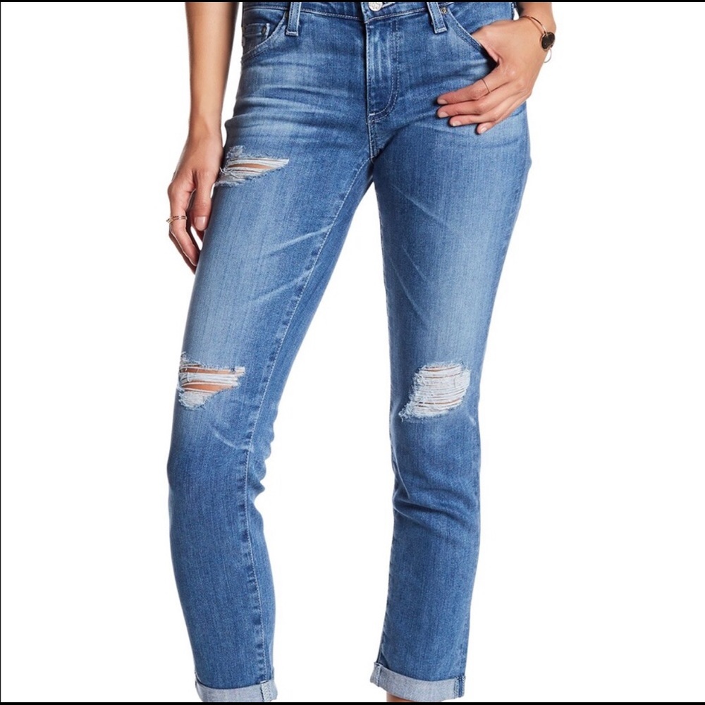 AG Stilt Cigarette Roll up Jean